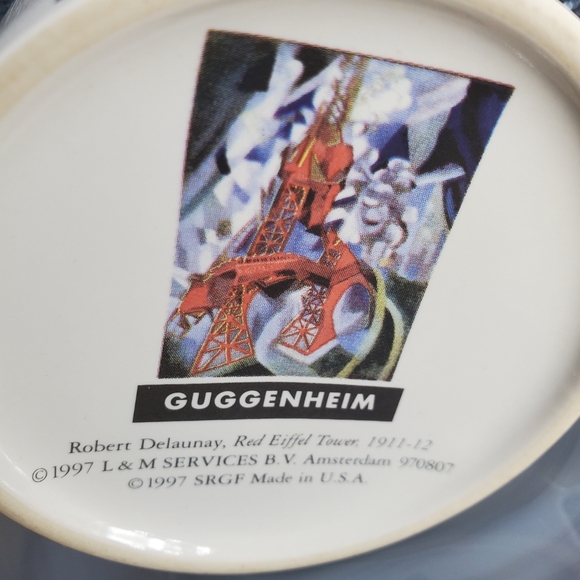 Red Eiffel Tower by Robert Delaunay Guggenheim Vtg Mug (C18) - Picture 11 of 13